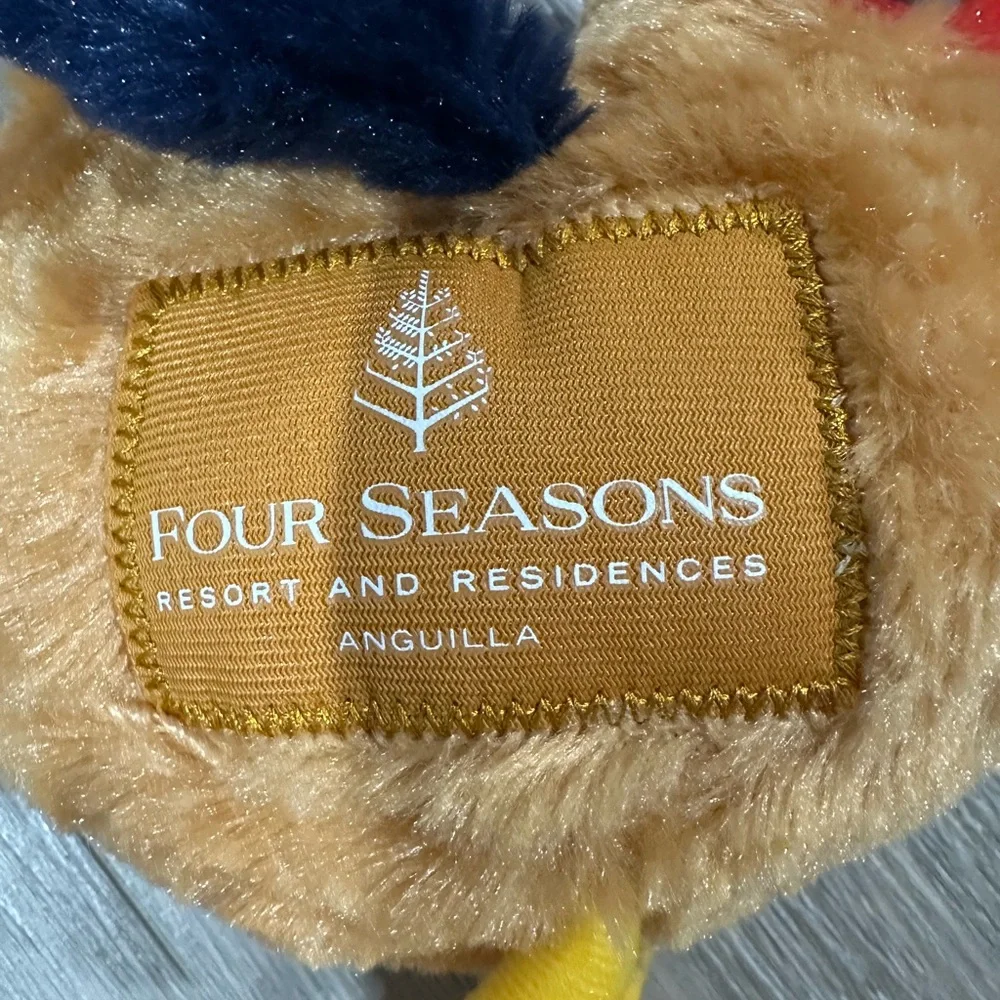 Four Seasons Plush Chicken Bird Toy - Brown, Yellow, and Red